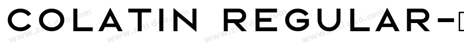 Colatin Regular字体转换